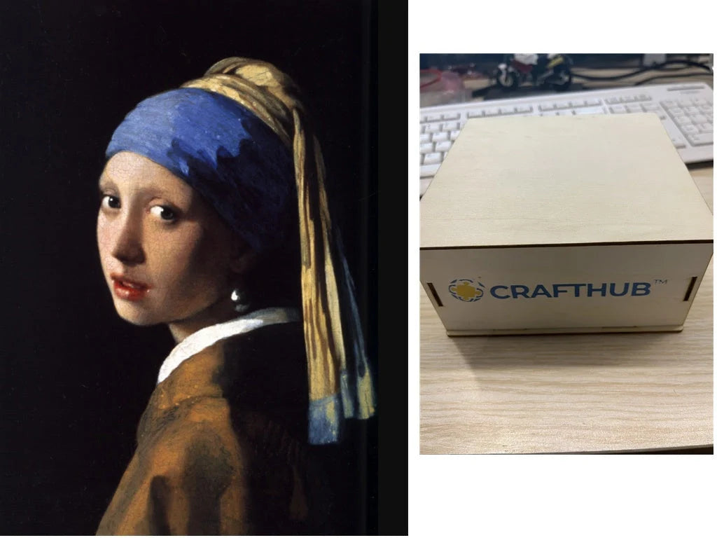 Animal Puzzle Craft Hub A3 Size Wooden Box for puzzle storage and display