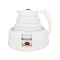 Car folding electric heating kettle 12V portable with silicone body and cup holder
