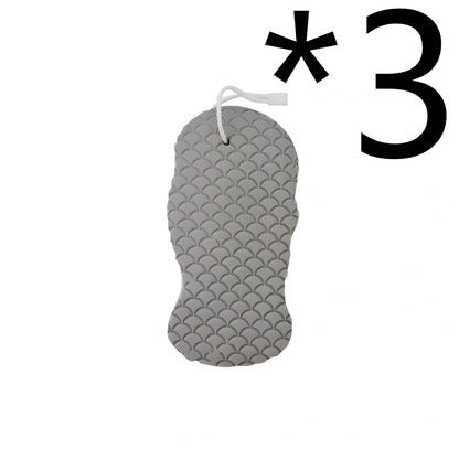 3D fish scale pattern bath sponge for gentle exfoliation and dead skin removal