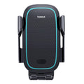 Galaxy Pro automatic car phone holder wireless charger air vent mount Star Black with phone inserted