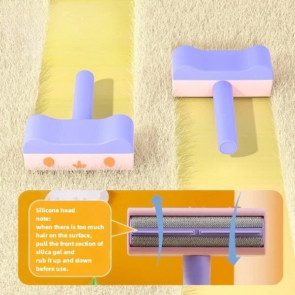 2-way pet hair roller remover in four colour options for cleaning dog and cat fur from furniture