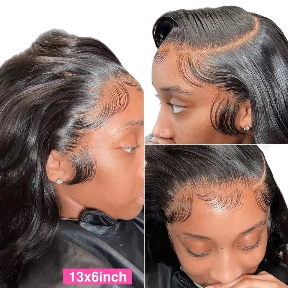 Women's lace front wig in medium curly high temperature fibre, available in multiple colours and 12-32 inch lengths