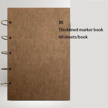 Sketchbook Freehand Sketchbook with open marker paper in various sizes and colours