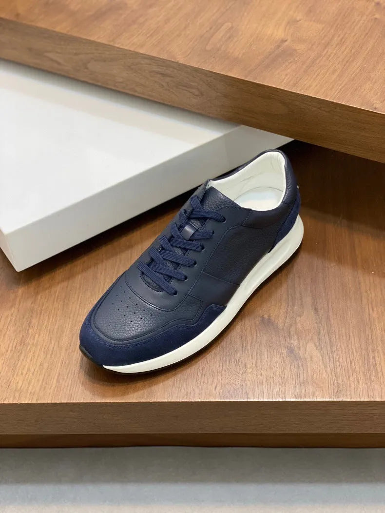 Women's leather lace-up business casual shoes flat heel first layer cowhide oxfords spring