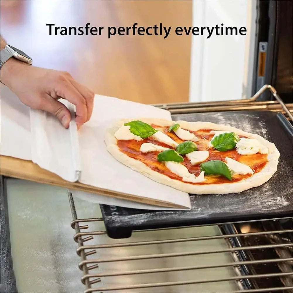 Non-stick pizza transfer shovel with hanging hole for easy storage