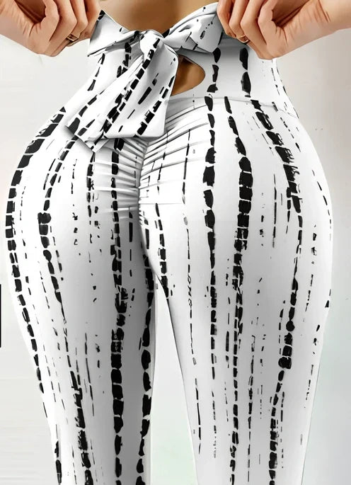 Women's hip-lift yoga pants in multiple colours with dual fabric options for fitness workouts