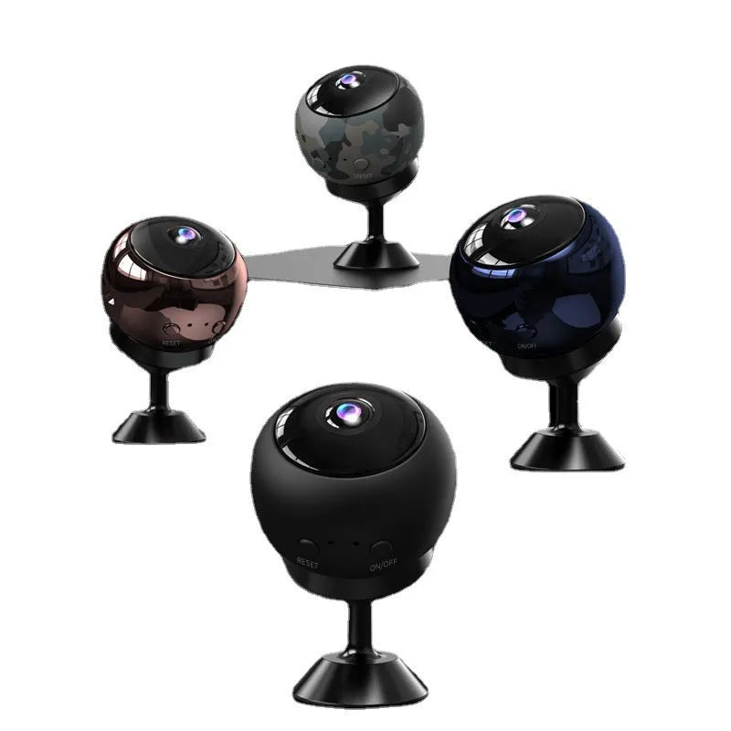 White or black 1080p wireless WiFi surveillance camera with ABS housing and a 3.6mm lens.