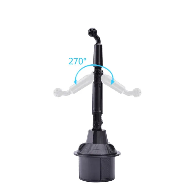 Adjustable car water cup-bit mobile phone holder with 4.5-9.5cm clamp for Apple Huawei Xiaomi