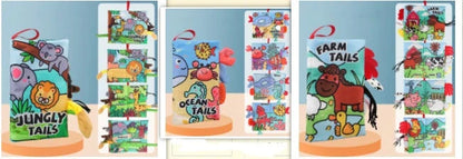 Brightly coloured baby educational toy for early learning and sensory development