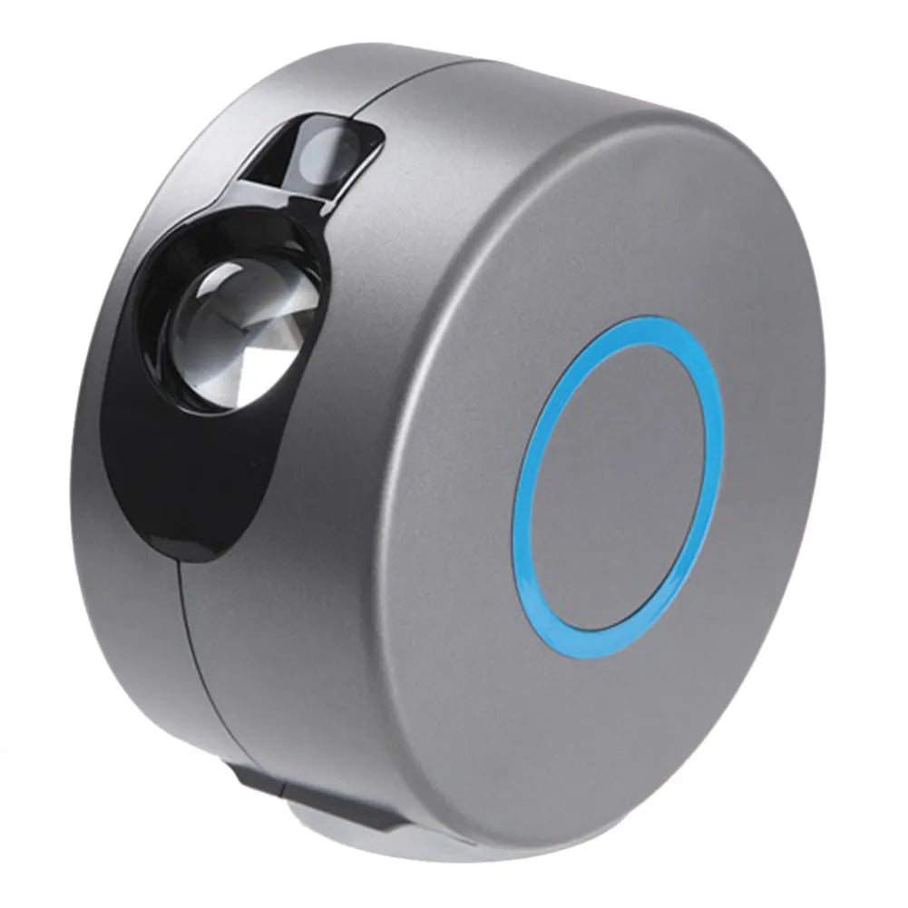 Grey starry sky projection lamp with laser and LED lighting for indoor events