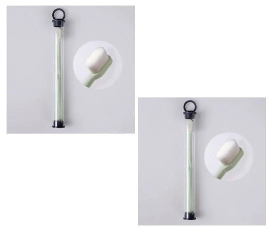 Ultra-fine nylon toothbrush with super soft 2.3cm bristles for sensitive gums