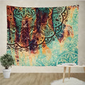 Sevenstars bohemian mandala tapestry with colourful floral print on 100% polyester fabric for room decor