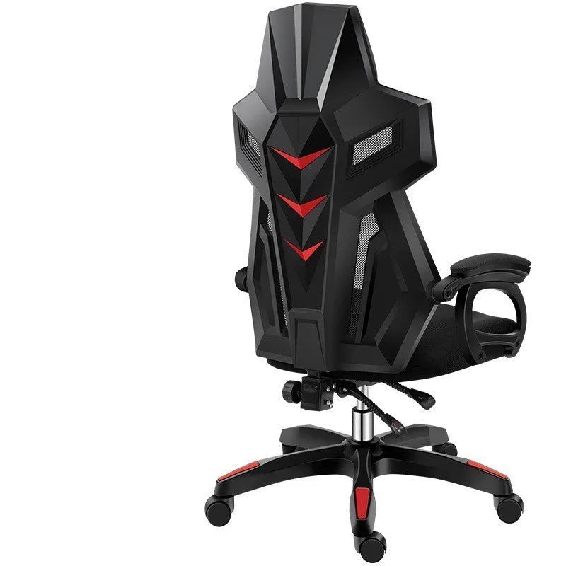 Upgrade black frame ergonomic swivel office chair with mesh backrest and latex cushion in black mesh colour option