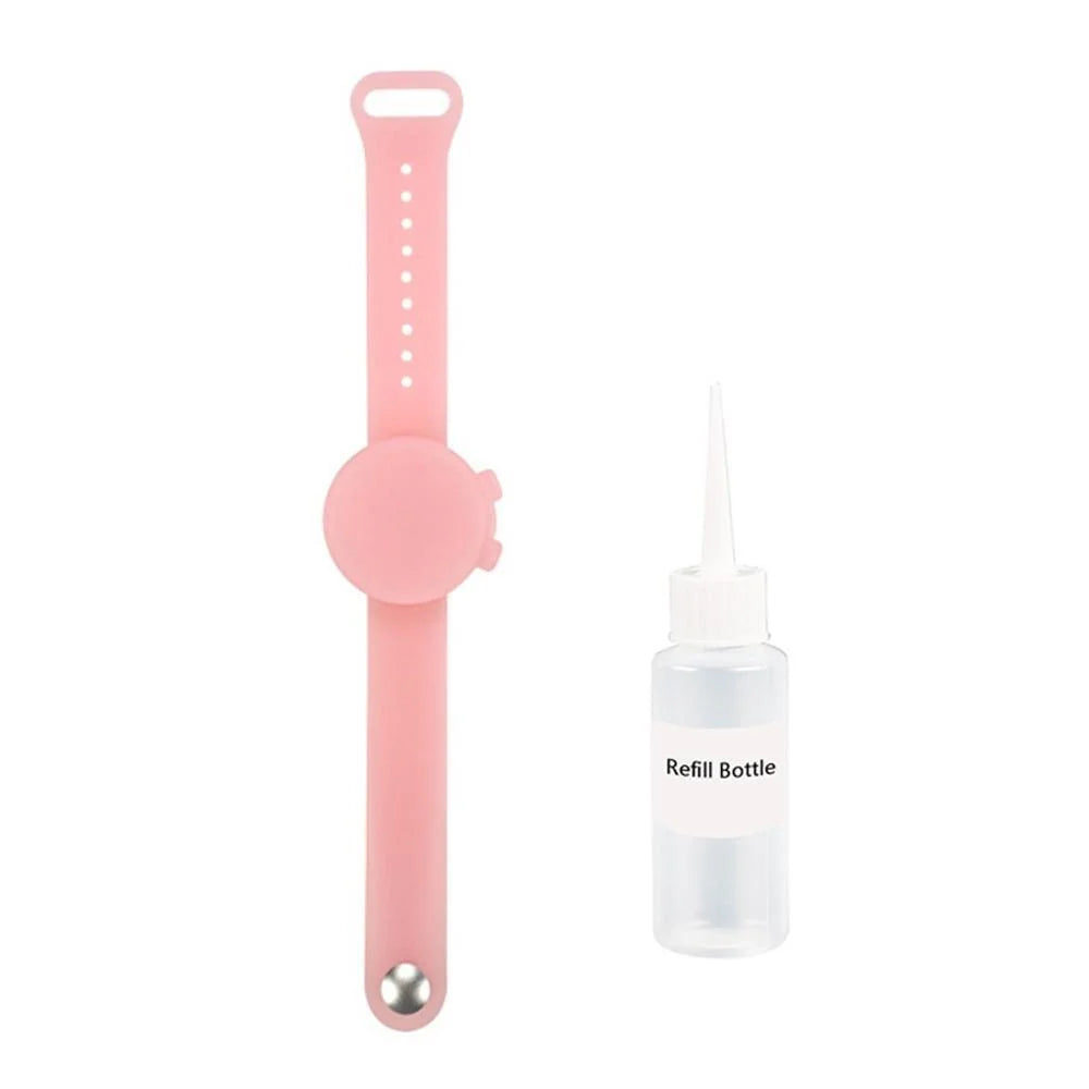 Outdoor silicone wristband hand sanitizer disinfectant bracelet in various colours
