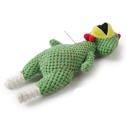 Coloured pineapple fleece screaming chicken dog toy for pets