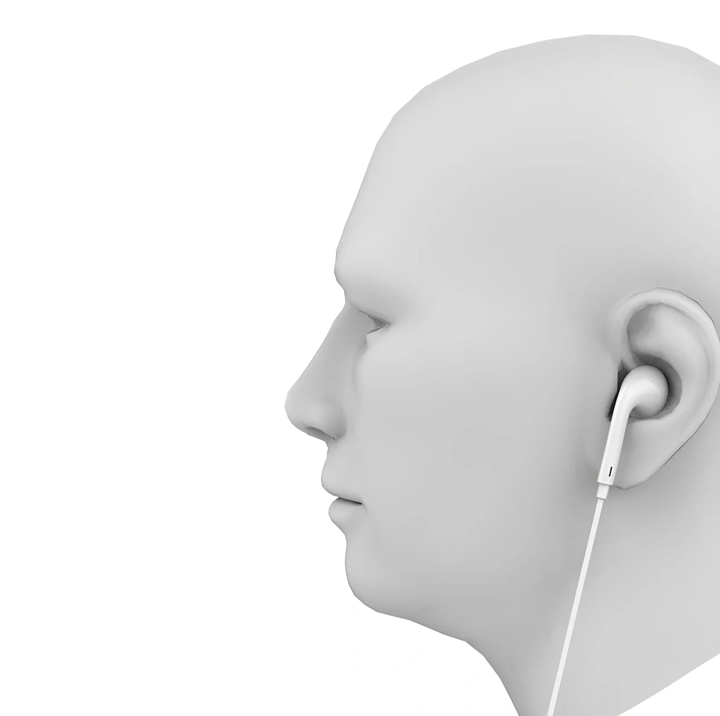 Automatic pop-up Bluetooth headset with lightning plug and in-ear design for wireless audio