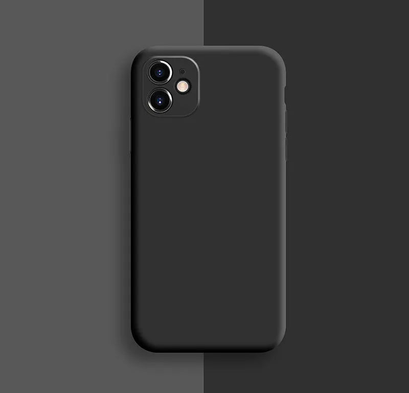 Solid colour silicone phone case for iPhone 11, 11 Pro, and 11 Pro Max models