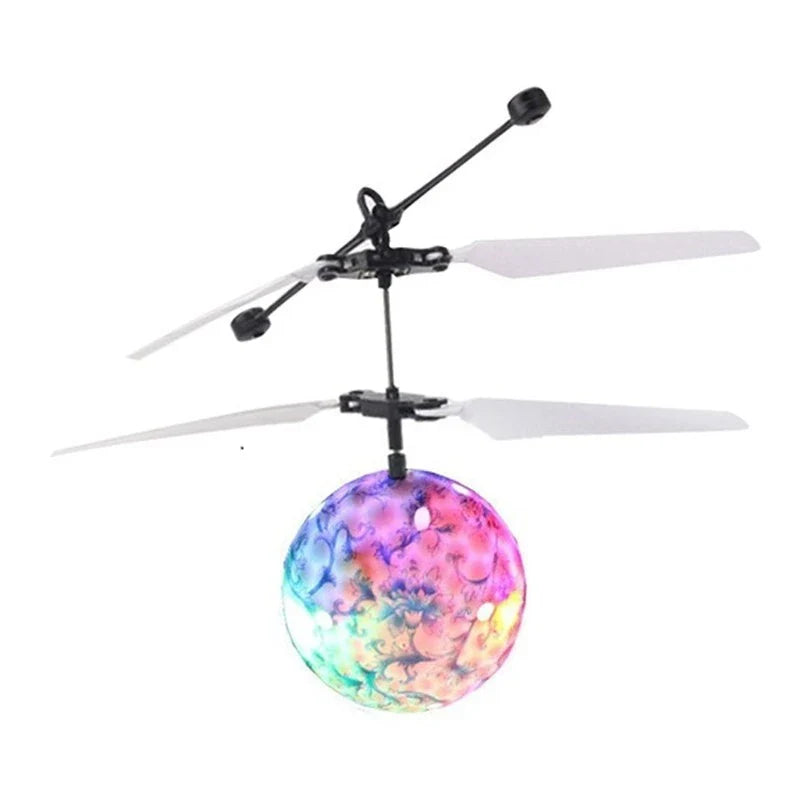 LED Light-Up Floating Ball with infrared motion control and colorful LED lights for hands-free levitation and mesmerizing aerial performances