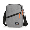 Lightweight solid colour Oxford cloth crossbody commuter bag with contrast detailing