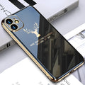 Black TPU back cover case for iPhone with full lens protection