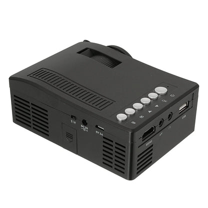 Portable LED Projector with LCD display and coated lens for sharp images