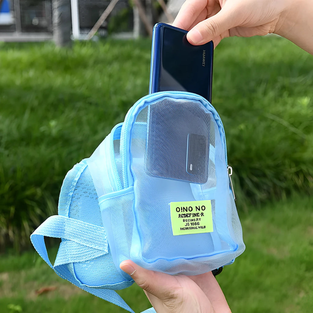 Solid colour polyester canvas dog carrier backpack for small pets.