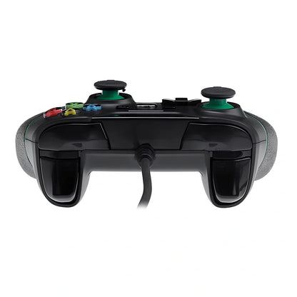 Black wired USB controller for Xbox One and PC with 2M cable and analog triggers, plug-and-play compatible