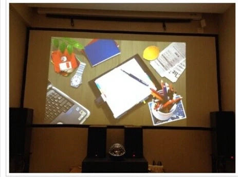 Custom polyester white anti-light curtain for home cinema, various sizes available