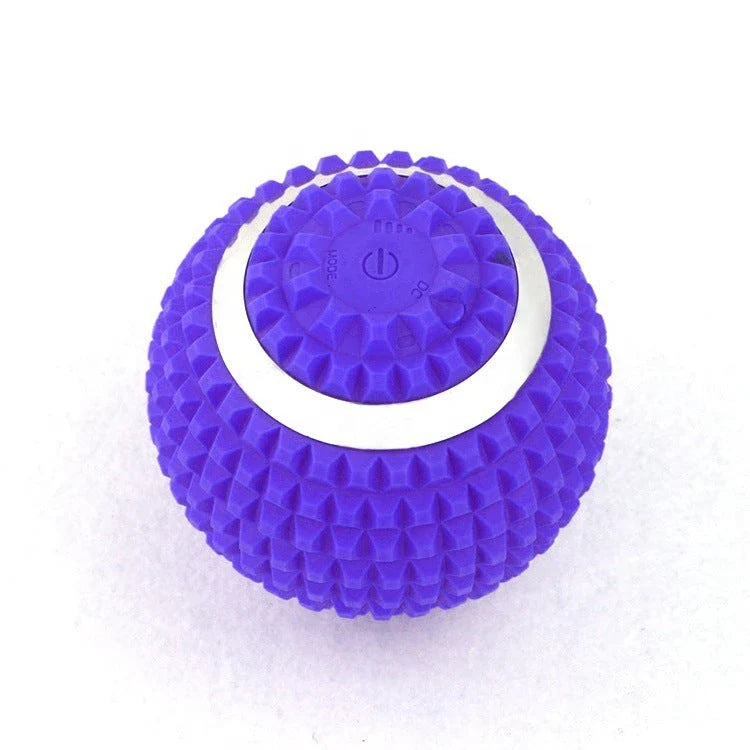 Four-Speed Electric Massage Ball in black, blue, and pink for muscle recovery