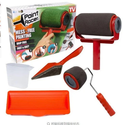 Multi-function Drum Brush Set with large roller head for efficient painting