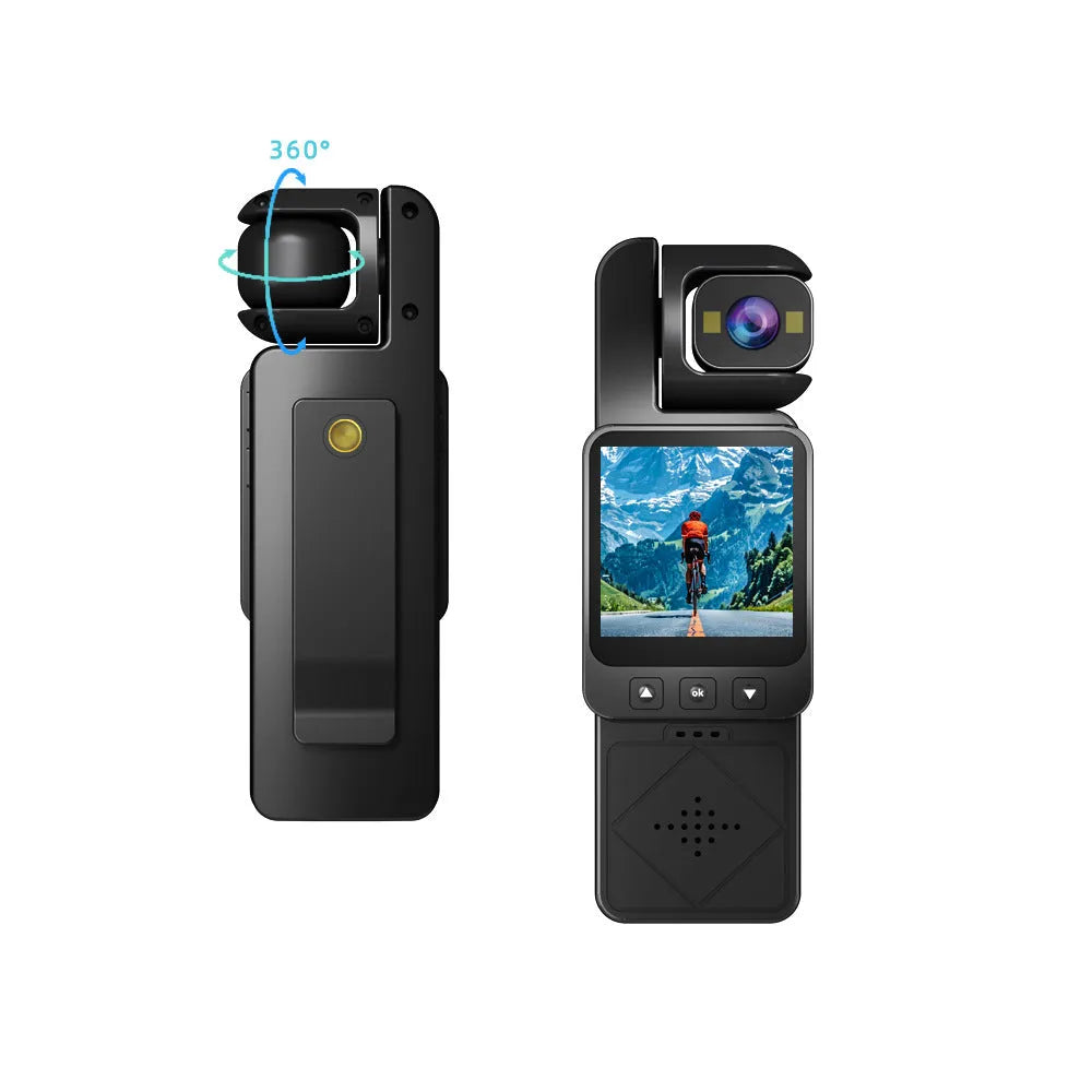Handheld portable camera sports outdoor black silver ABS plastic compact body 3.7x2.4x11cm