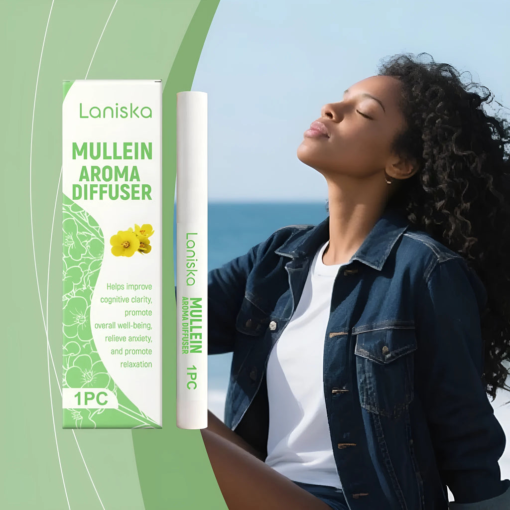 Verbascum Thapsus aromatherapy breathing stick in compact format for moisturising body care