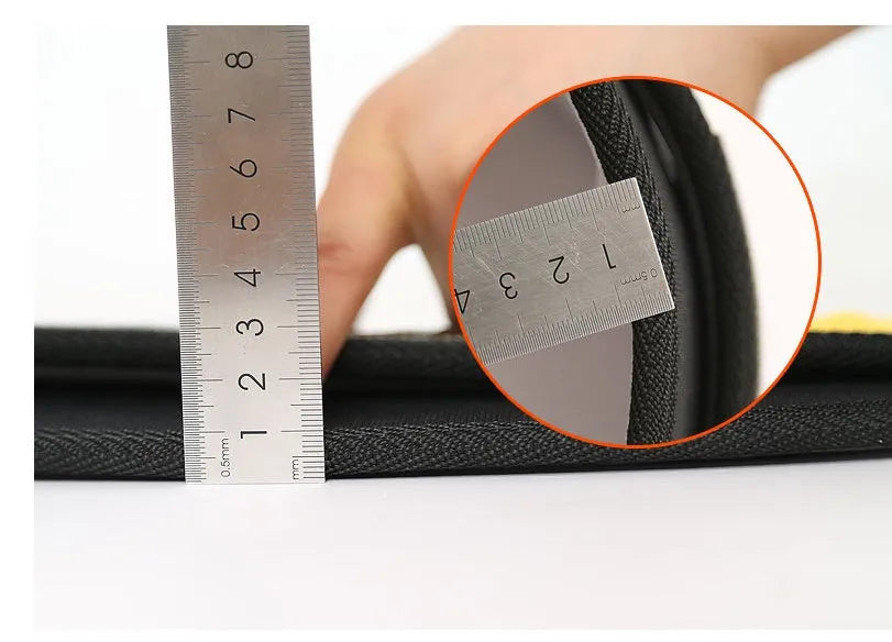 Nylon fitness weightlifting waistband for adults in black, red, or yellow colours, available in L, M, and XL sizes.
