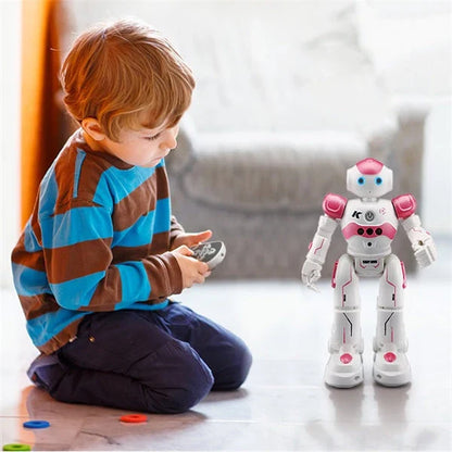 Smart Dancing Robot Toy with Remote Control, Gesture-Controlled Movement, Singing Capability, and Synchronized LED Lights