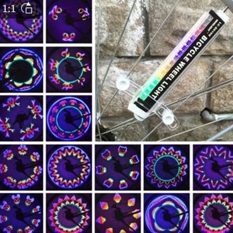 Dazzle Knight Bike Wire Lamp with multiple colour options and patterns for enhanced cycling safety