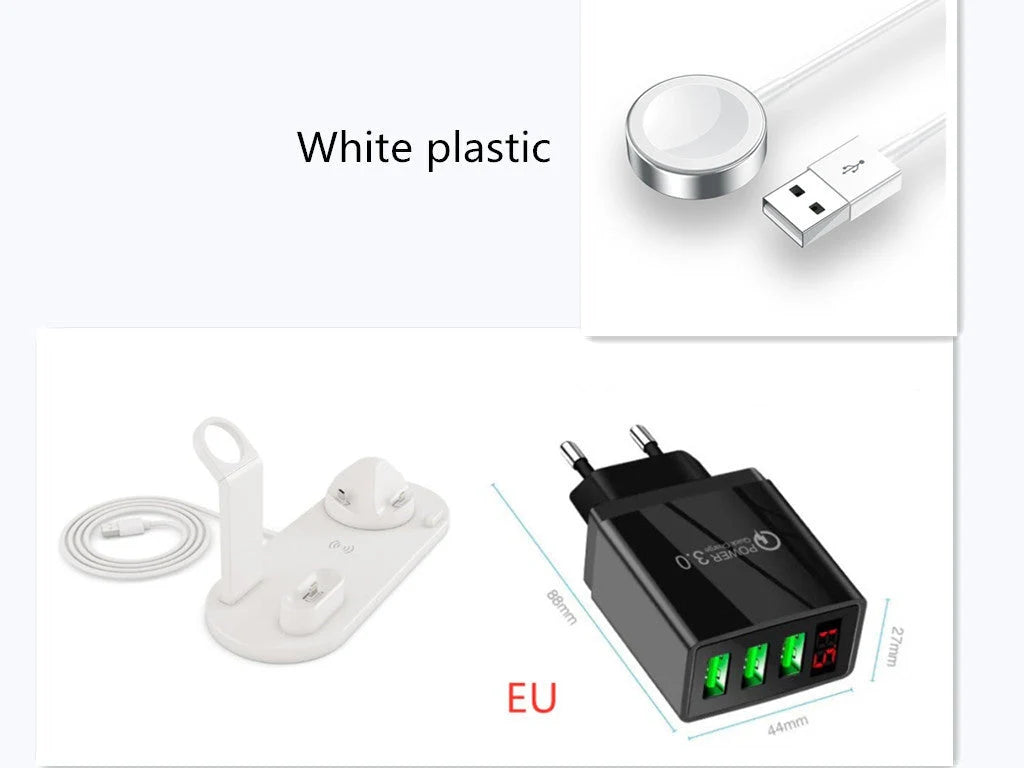 360-degree rotatable wireless charger stand for multiple devices