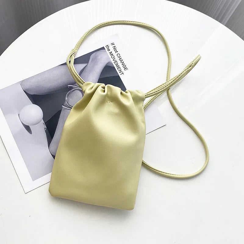 New fashion small Chinese character Fu bag shoulder crossbody bag in soft PU, square vertical shape, available in multiple colours