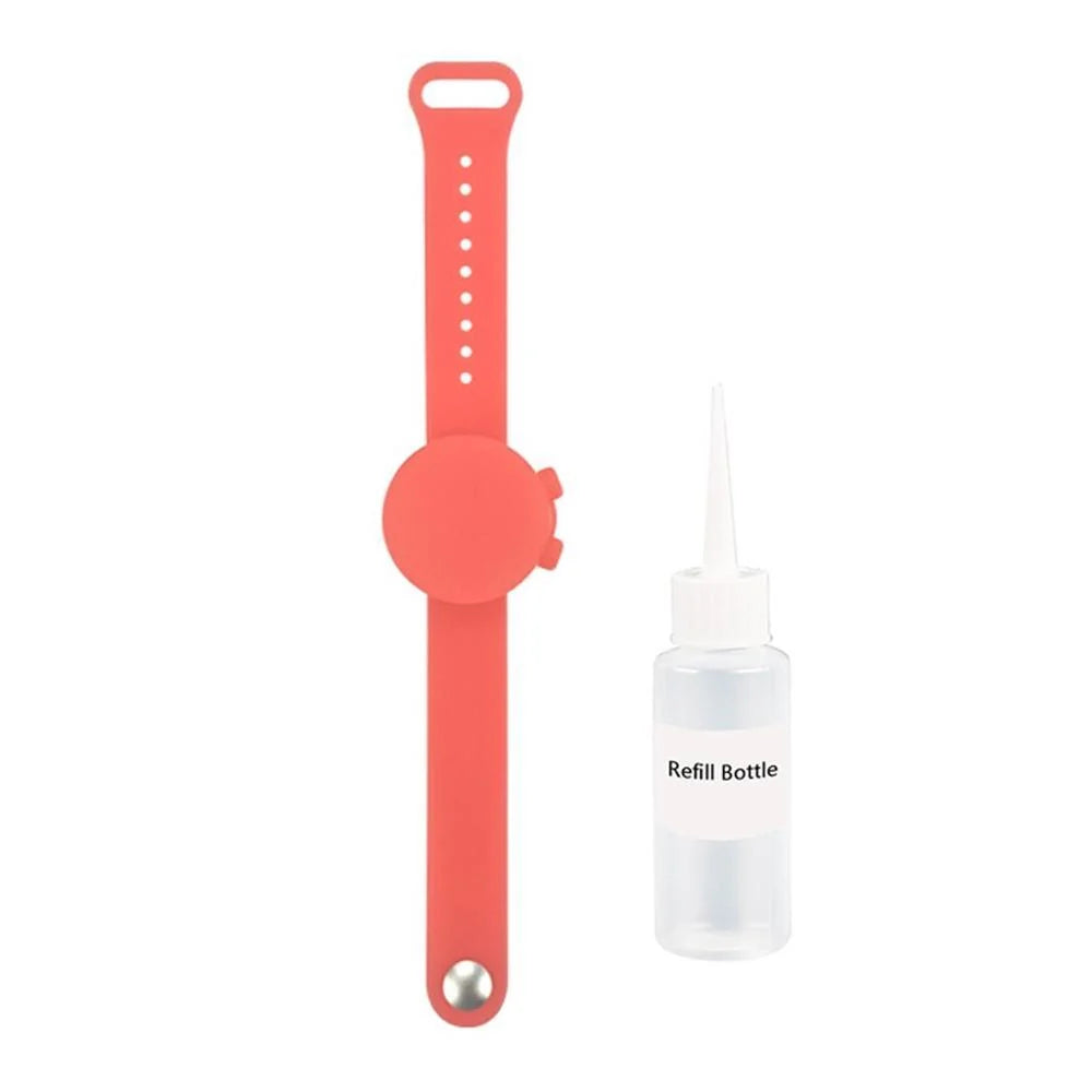 Outdoor silicone wristband hand sanitizer disinfectant bracelet in various colours