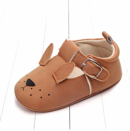 Cartoon animal baby shoes with non-slip soft bottom for spring and autumn wear