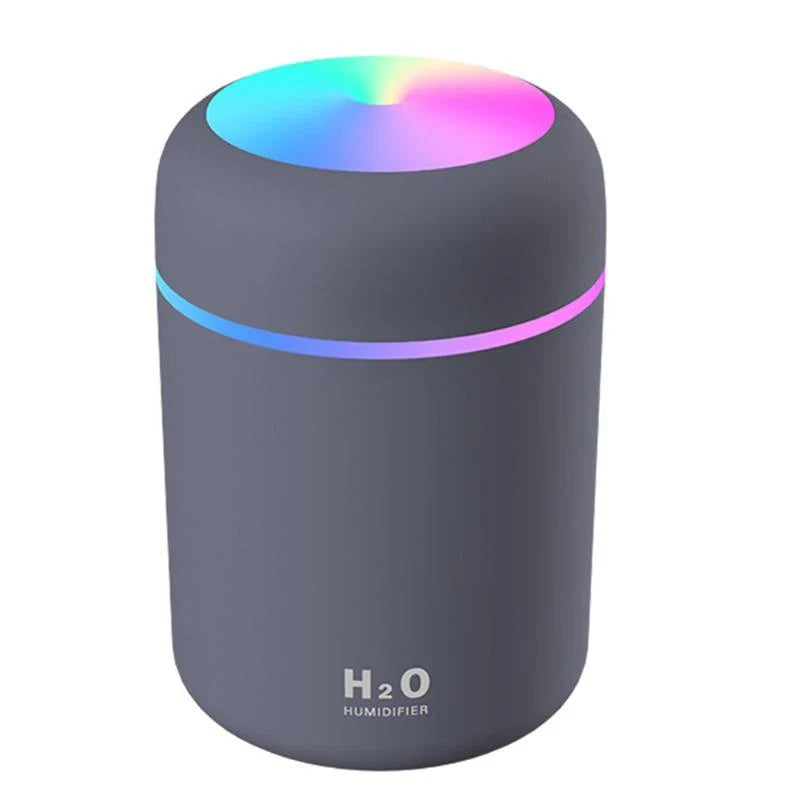 Mini USB Desktop Humidifier with Soothing Mist, Color-Changing Lights, and Quiet Operation