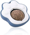 Colourful catnip balls with textured edible vine surfaces for feline dental care and interactive play