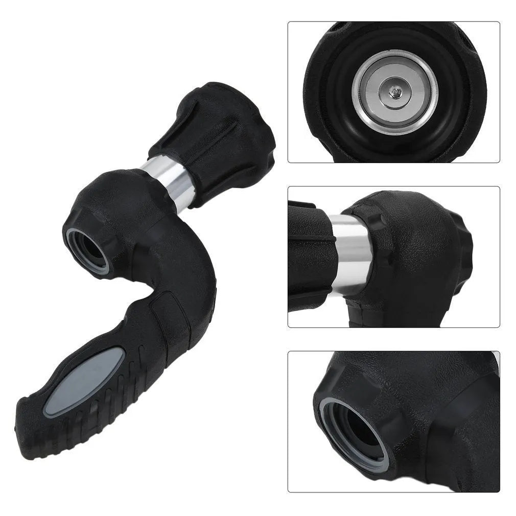Mighty Power Hose Blaster Nozzle black with ergonomic handle and five spray settings, 23 cm length