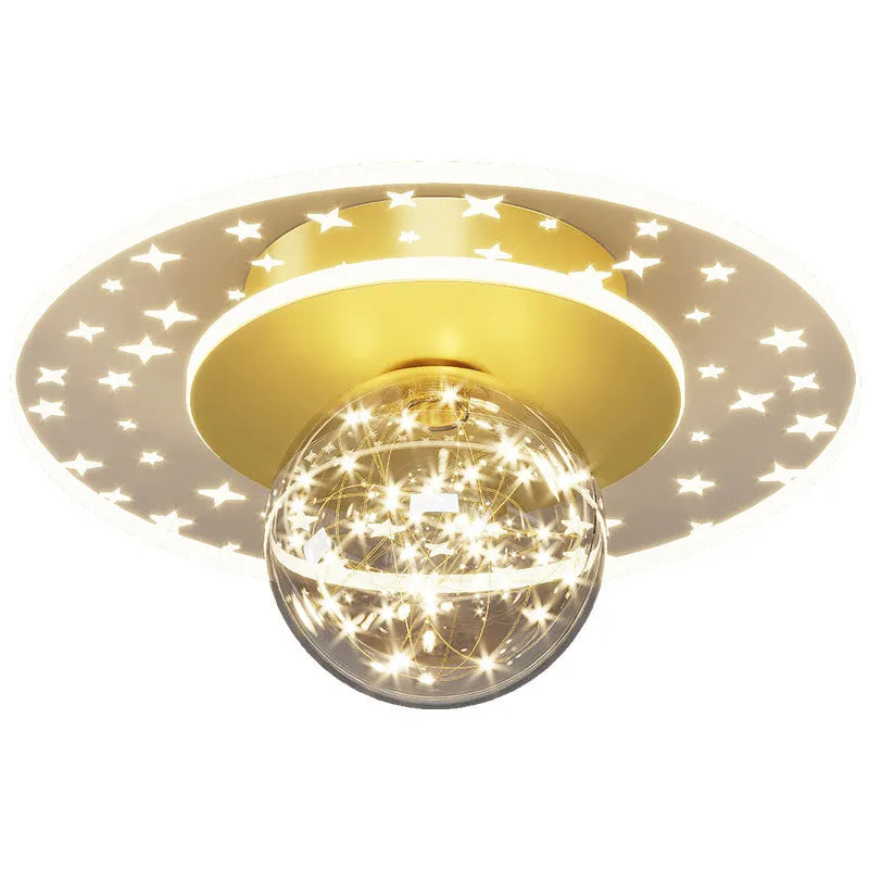 Modern LED ceiling lamp for corridors in gold, black or white finish with adjustable colour temperature