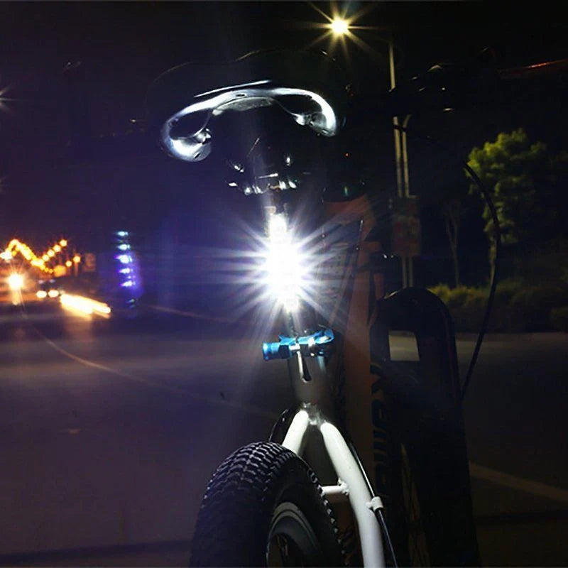 High brightness LED bike taillight with rechargeable battery and waterproof design