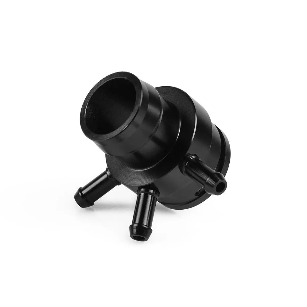 Second generation engine vacuum adapter tee in black or titanium colour