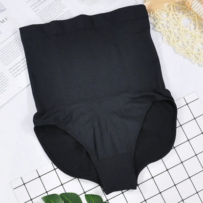 High-waisted ladies triangle seamless waist pants in black and skin tone