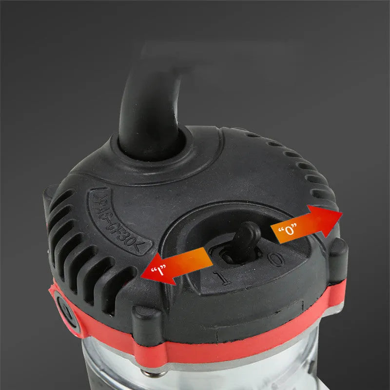 800W electric wood polishing trimmer with aluminium body and power cord
