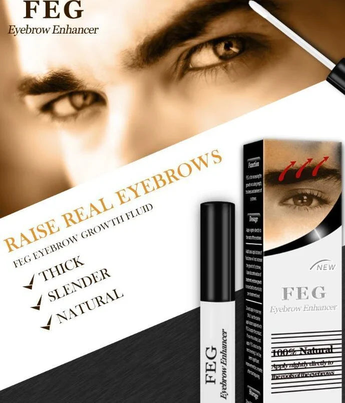 FEG Eyelash Enhancer bottle with serum for healthier lashes and brows