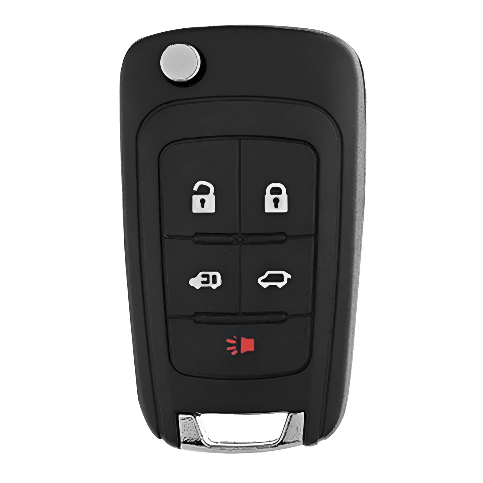 Opel car remote control folding key shell replacement with 2 buttons, made of copper and plastic