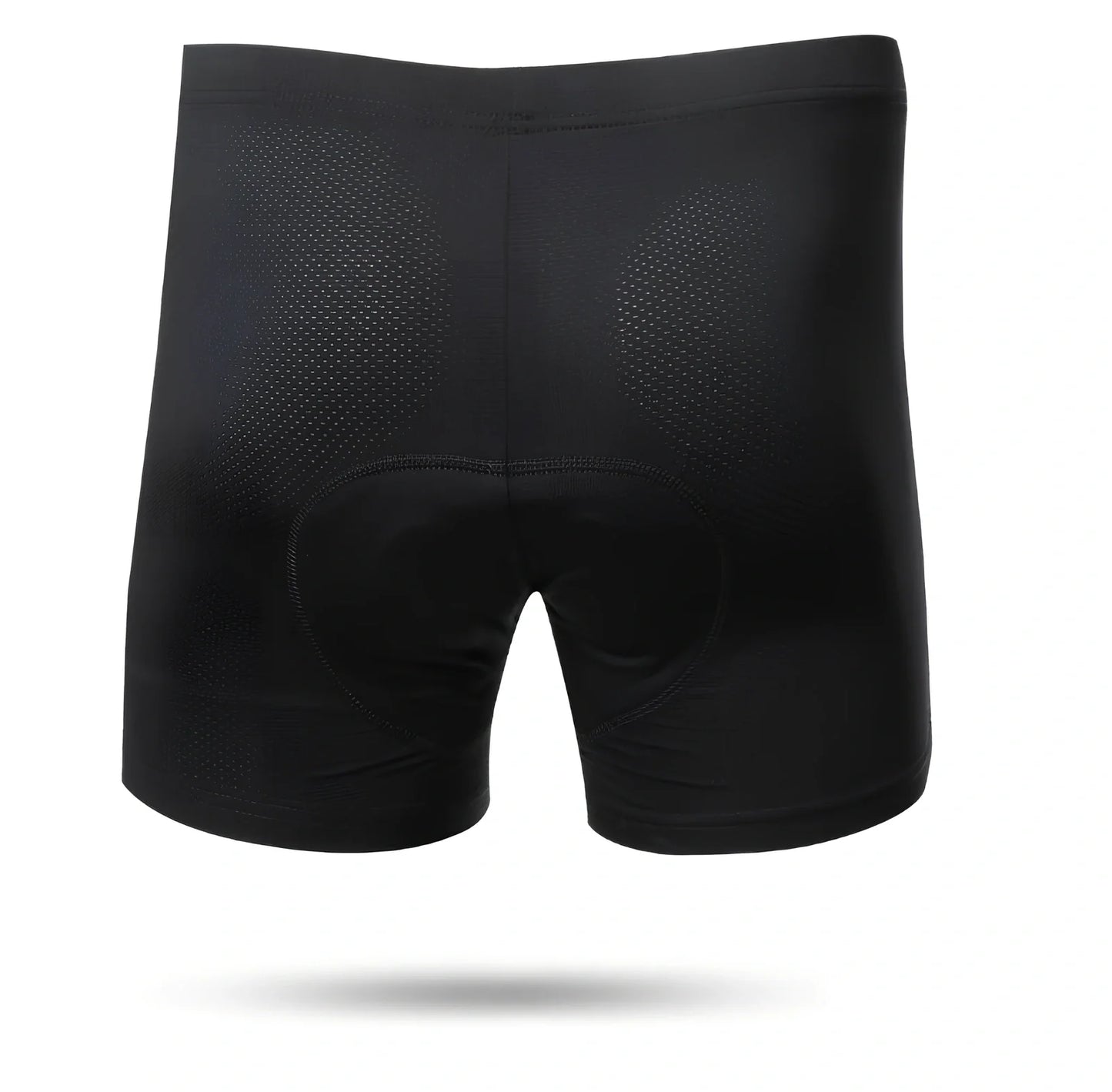 Black sponge cushion riding panties for cycling, padded polyester fit for road and mountain bikes, sizes S-3XL